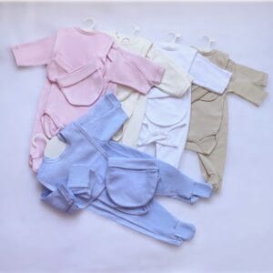 ensemble naissance en coton – 5 pièces
