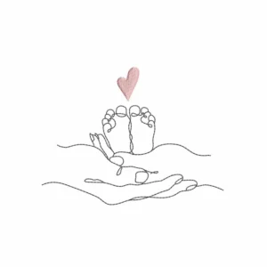 Main pied coeur